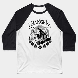 RPG Class Series: Ranger - Black Version Baseball T-Shirt